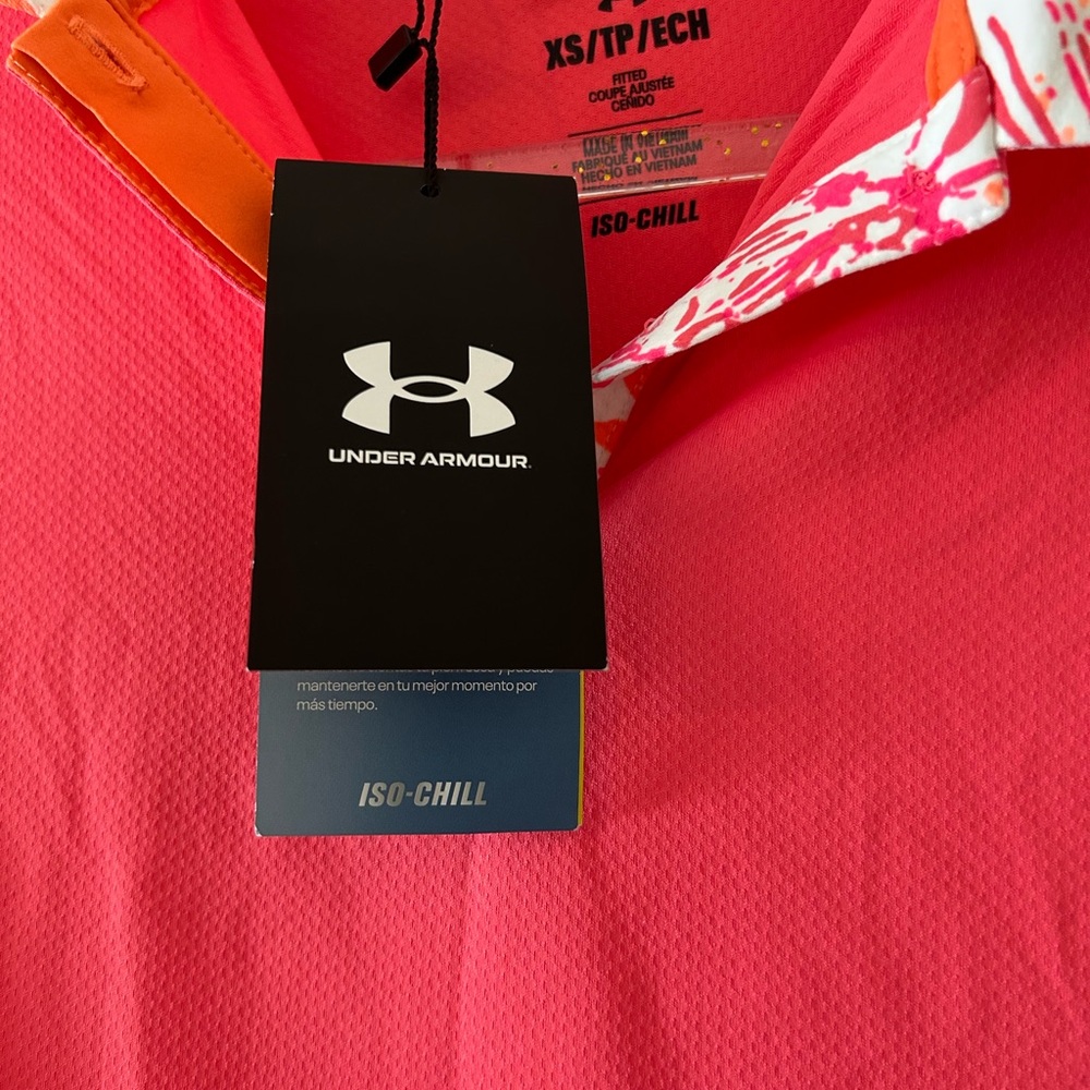 Under Armour Coral Short Sleeve Polo